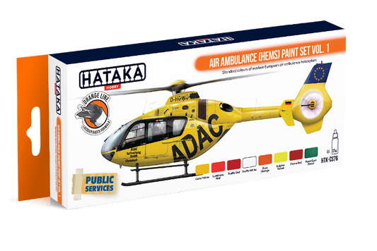 Hataka (orange line) Air Ambulance (HEMS) Paint Set Vol 1