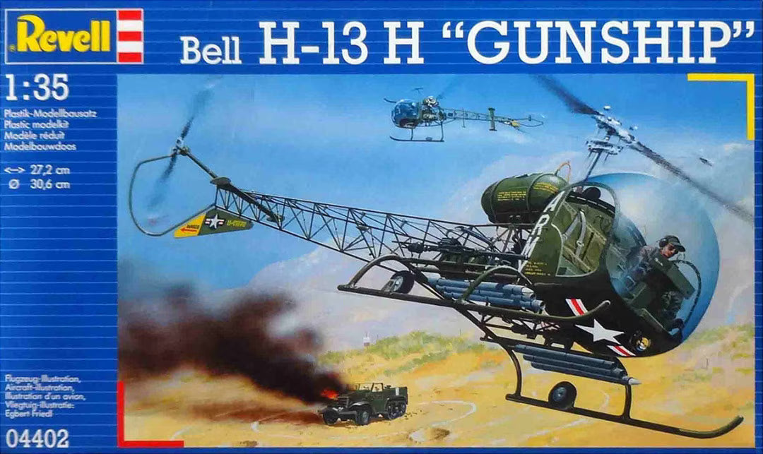 Revell 1:35 Bell H-13H 'Gunship' (1996)