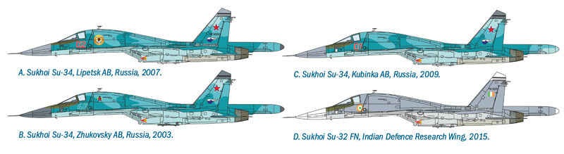 Italeri 1:72 Sukhoi Su-34/Su-32 FN