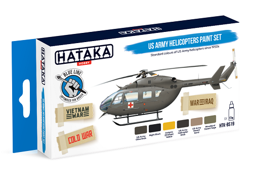 Hataka (blue line) US Army Helicopters Paint Set
