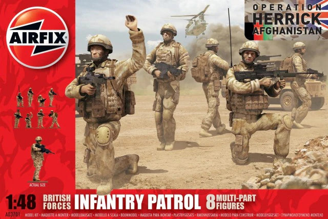 Airfix 1:48 British Forces Infantry Patrol (8 Multi-part Figures)