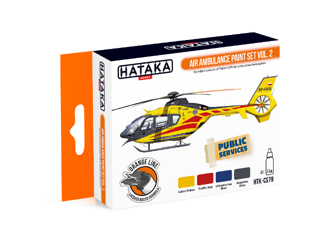 Hataka (orange line) Air Ambulance Paint Set Vol.2