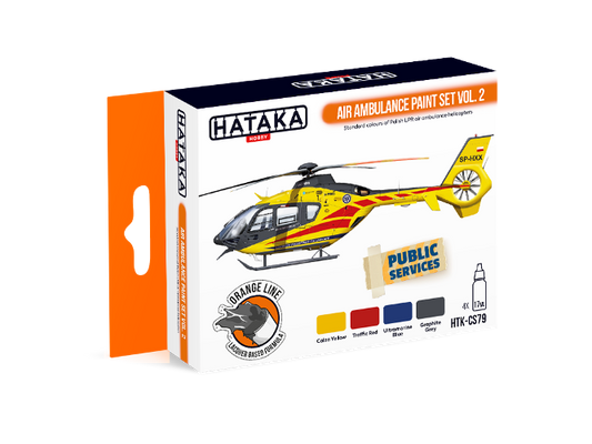 Hataka (orange line) Air Ambulance Paint Set Vol.2
