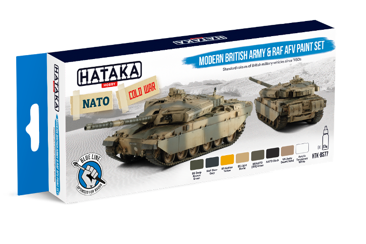 Hataka (blue line) Modern British Army & RAF AFV Paint Set