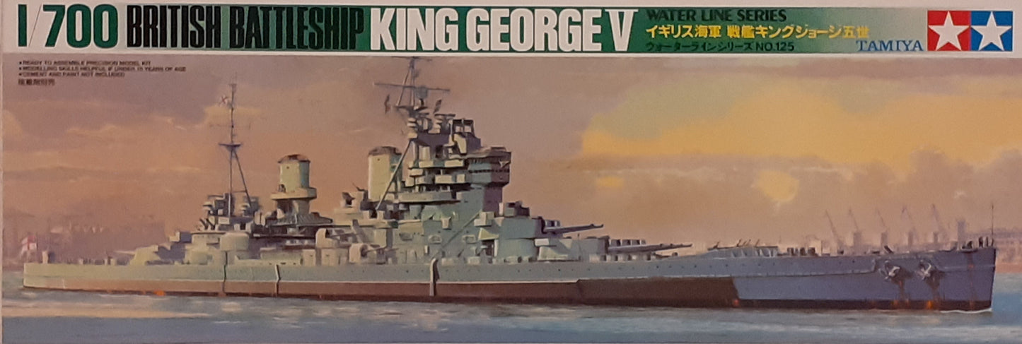 Tamiya 1:700 King George V Battleship