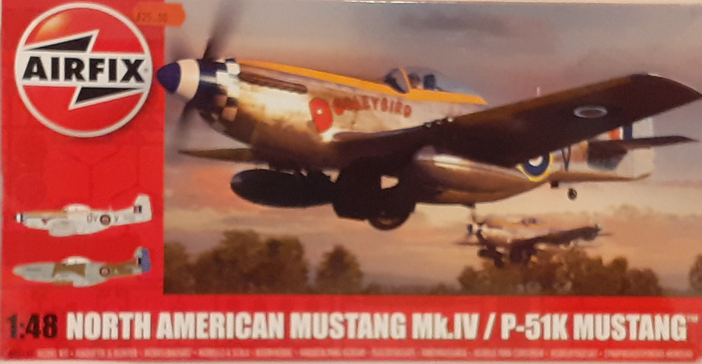 Airfix 1:48 North American Mustang Mk IV / P-51K Mustang