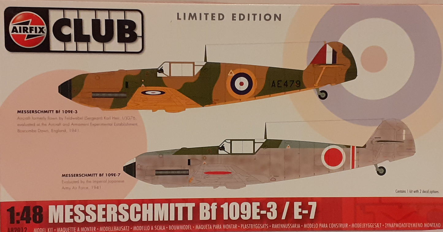 Airfix 1:48 Messerschmitt Bf 109E-3/E-7 (2012 edition)