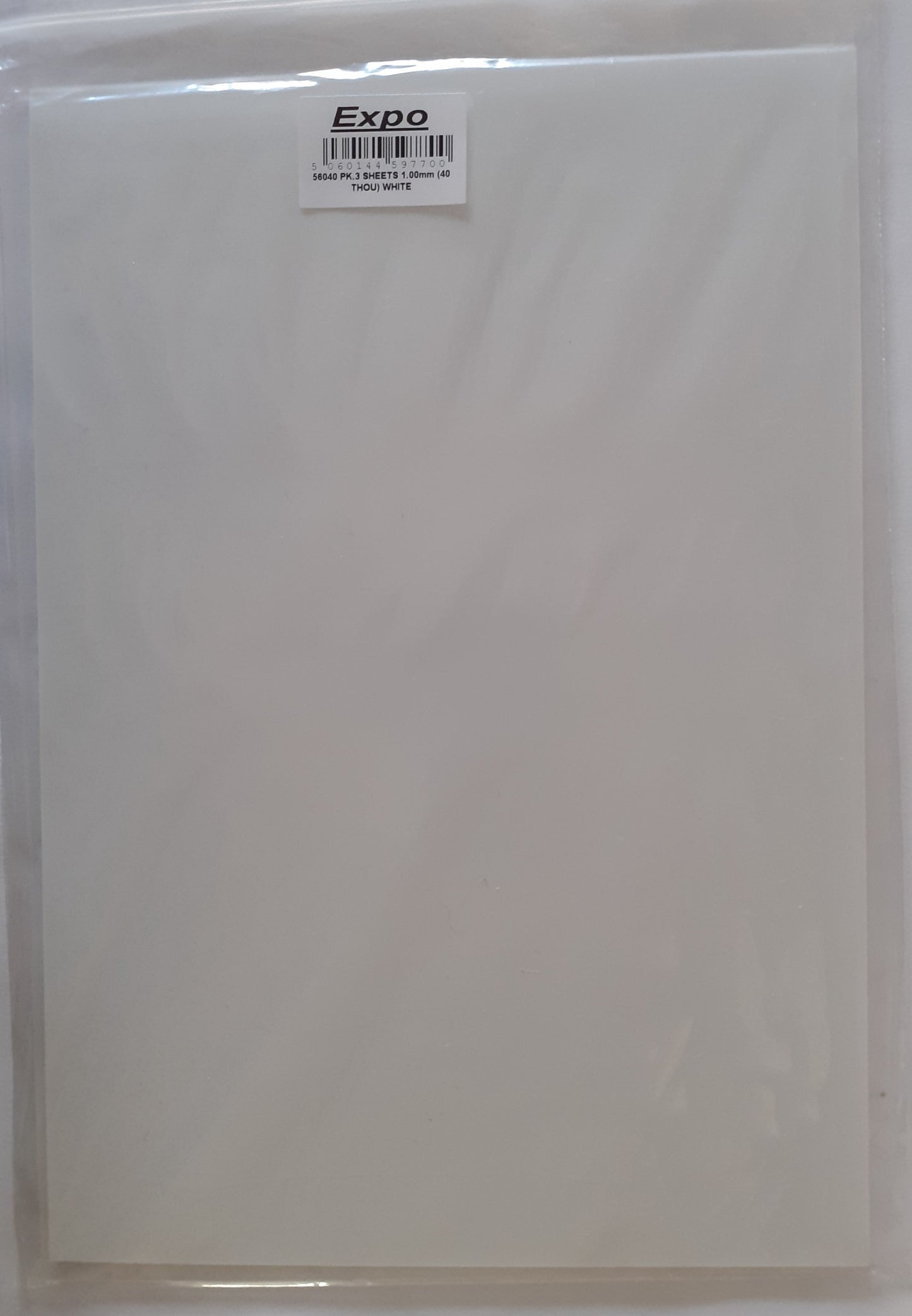 Expo 1.00mm (40 thou) Thick White