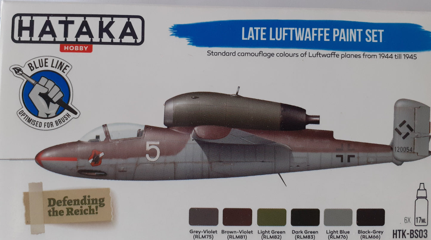 Hataka (blue line) Late Luftwaffe Paint Set