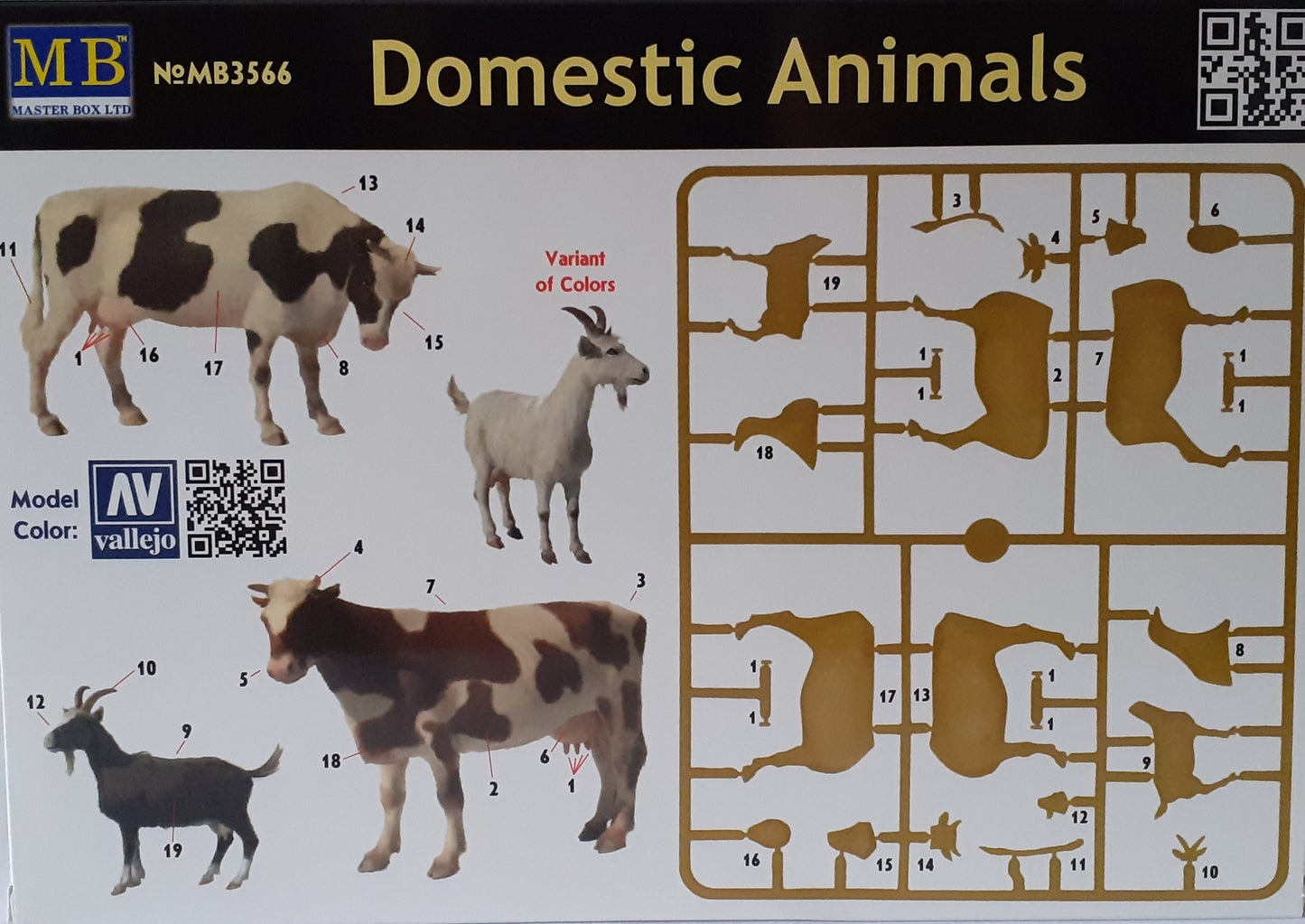 Masterbox 1:35 Domestic Animals