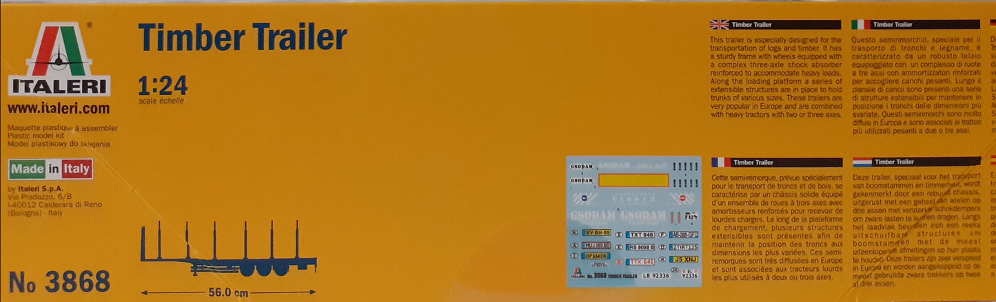 Italeri 1:24 Timber Trailer / Logger Trailer