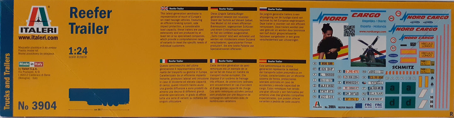 Italeri 1:24 Reefer Trailer