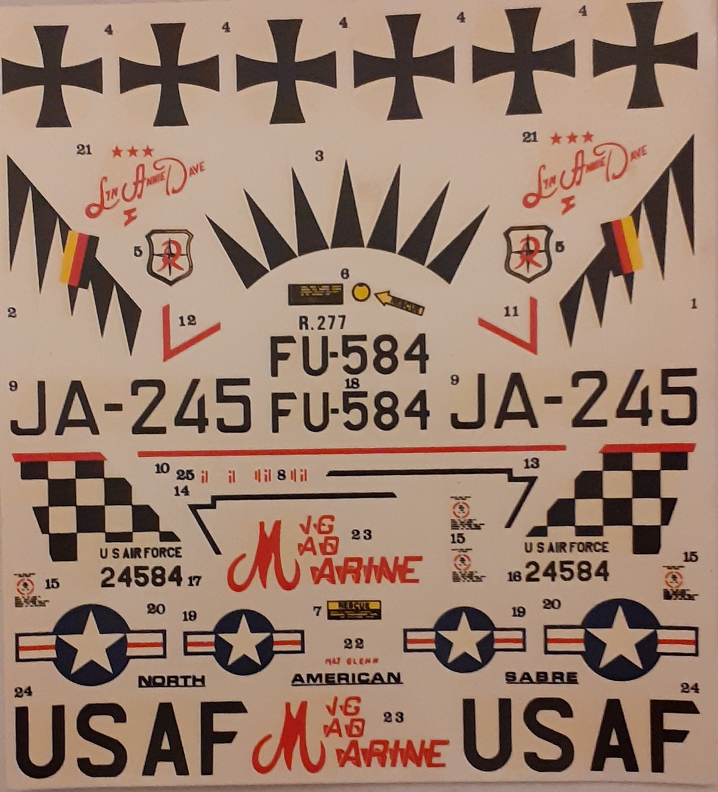 Heller 1:72 N.A F-86F Sabre (1986)