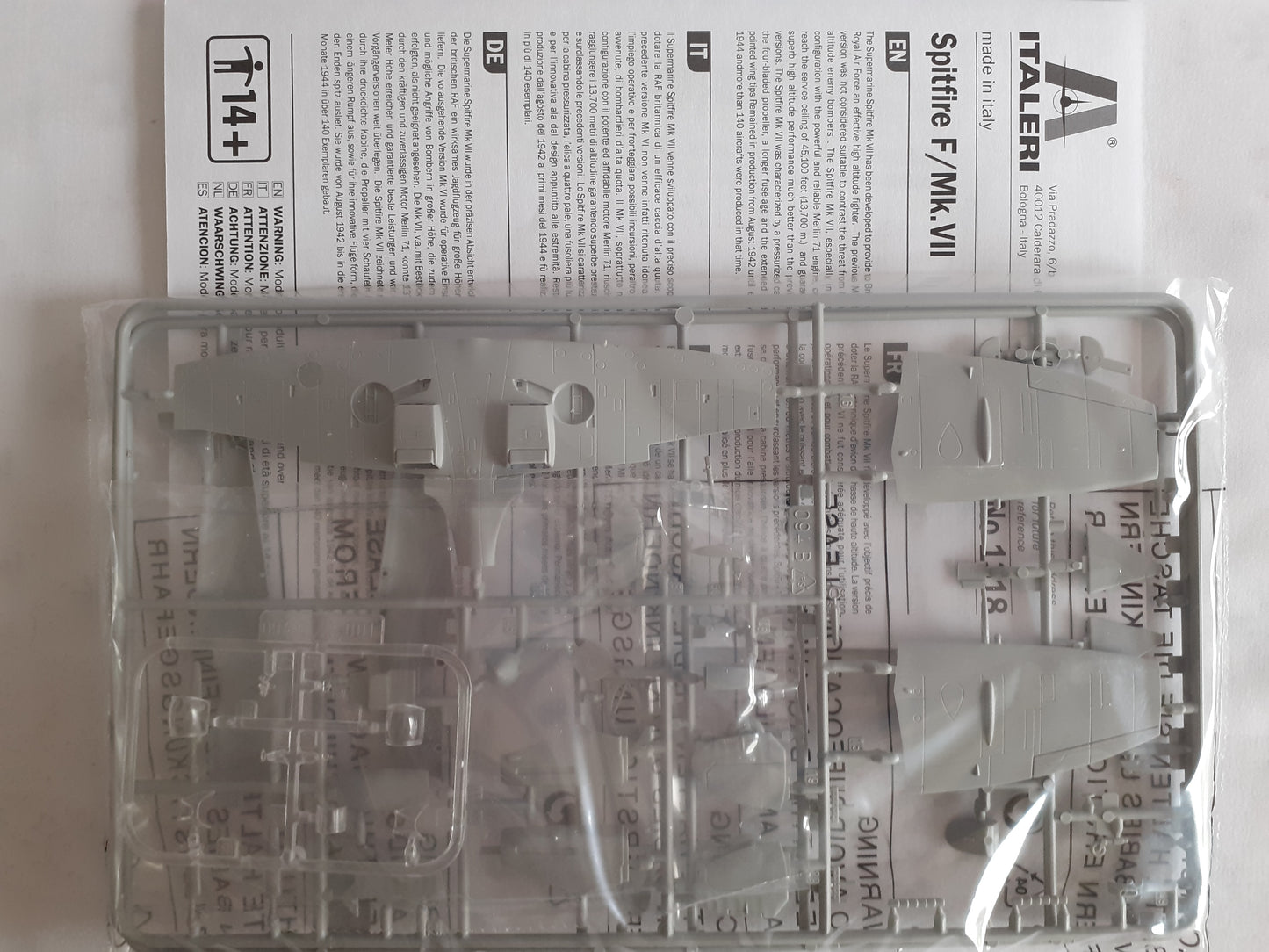 Italeri 1:72 Spitfire F.Mk.VII
