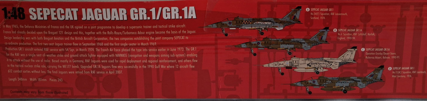 Airfix 1:48 A11010 SEPECAT Jaguar GR.1/GR.1A