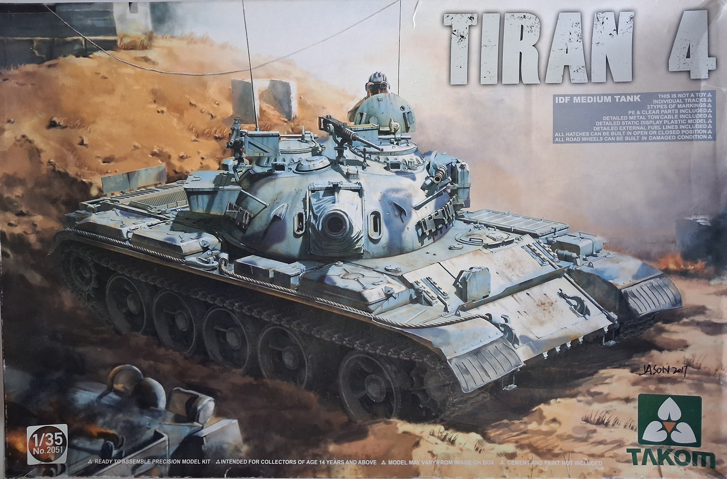 Takom 1:35 Tiran 4 IDF Medium Tank (2017)