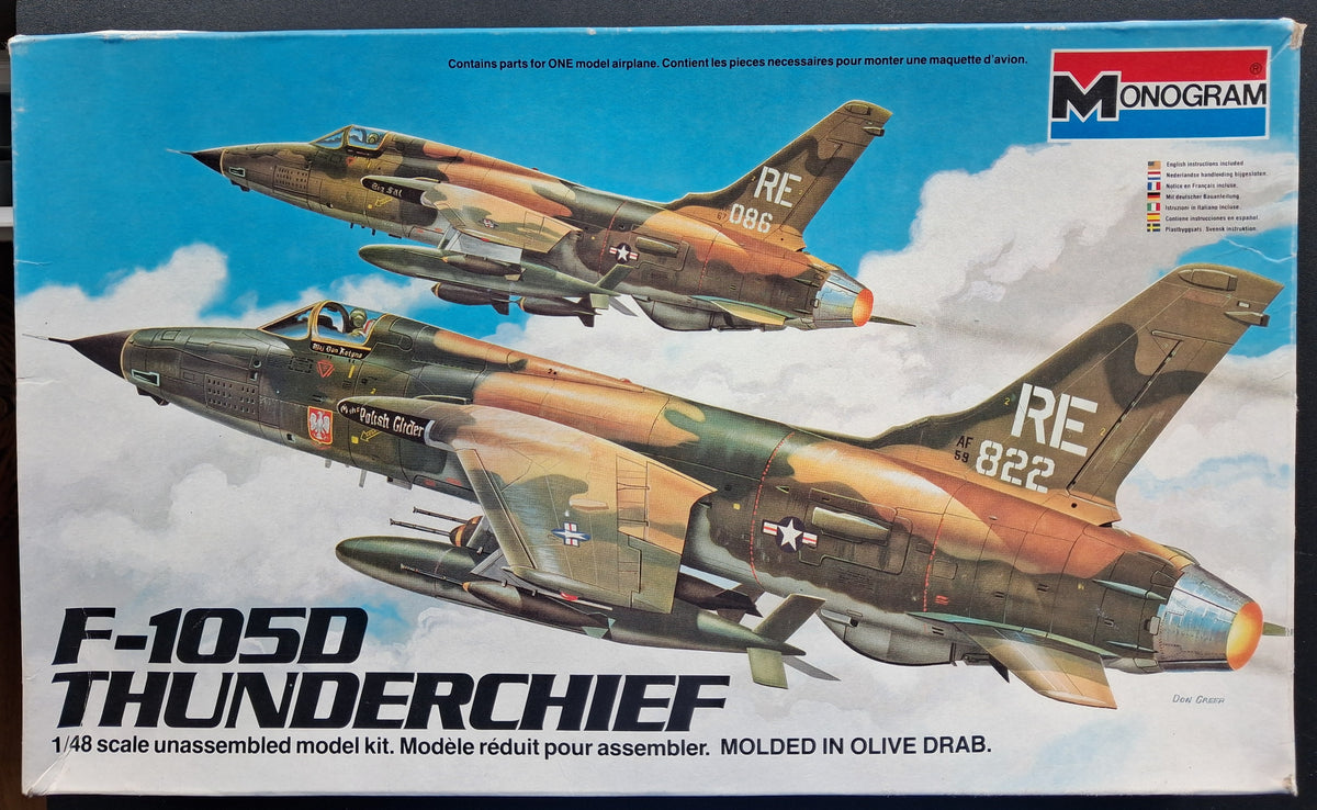 Monogram 1:48 F-105D Thunderchief (1985)