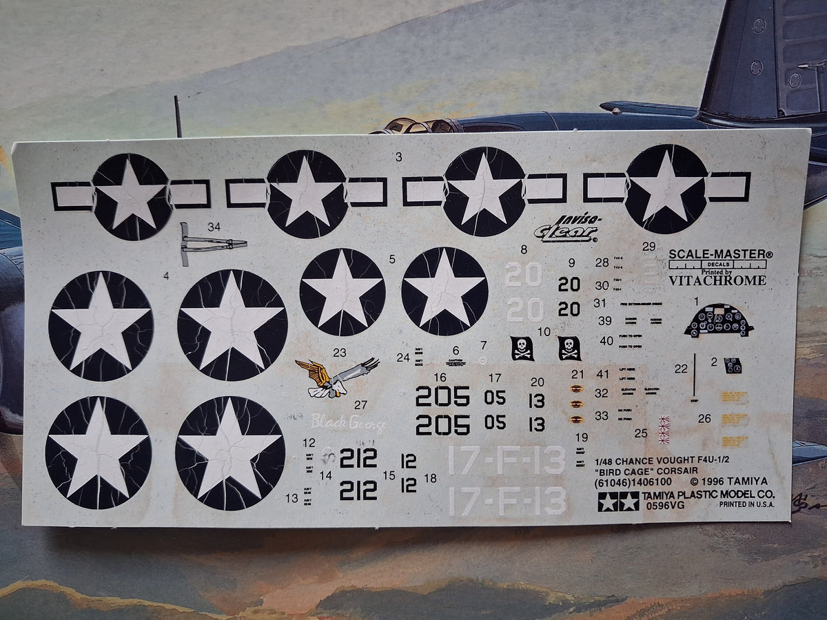 Tamiya 1:48 Chance Vought F4U-1/2 Birdcage Corsair (1996)