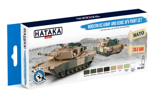 Hataka (blue line) Modern US Army and USMC AFV Paint Set