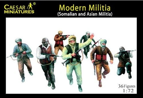 Caesar Miniatures 1:72 Modern Militia (Somalian and Asian Militia) Figures