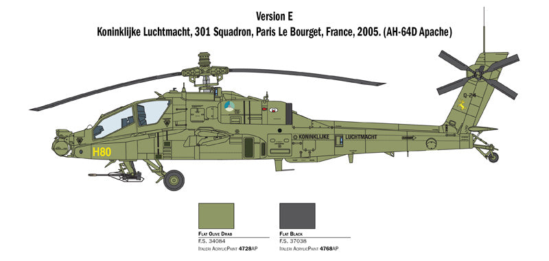 Italeri 1:48 AH-64D Apache Longbow Model Kit