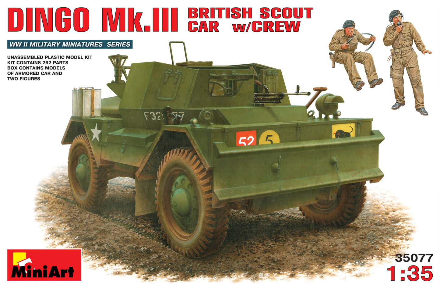 MiniArt 1:35 Dingo Mk.III British Scout Car with Crew