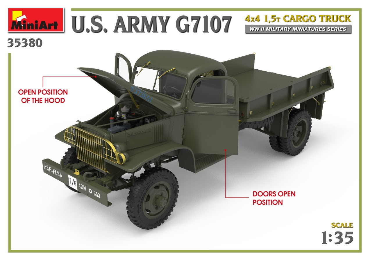 MiniArt 1:35 US Army G7107 4x4 1.5T Cargo Truck