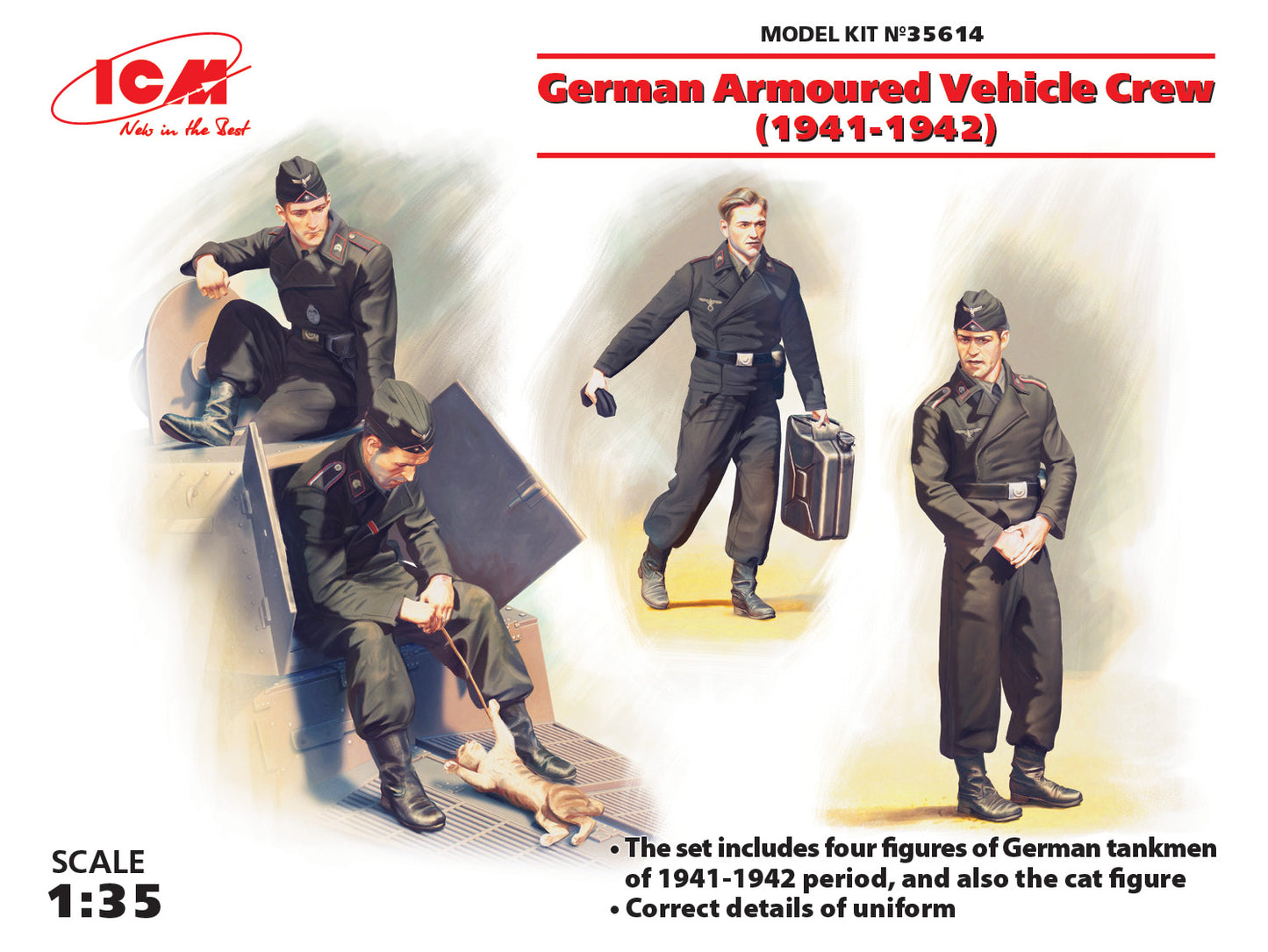 ICM 1:35 German Armoured Vehicle Crew (1941-1942)