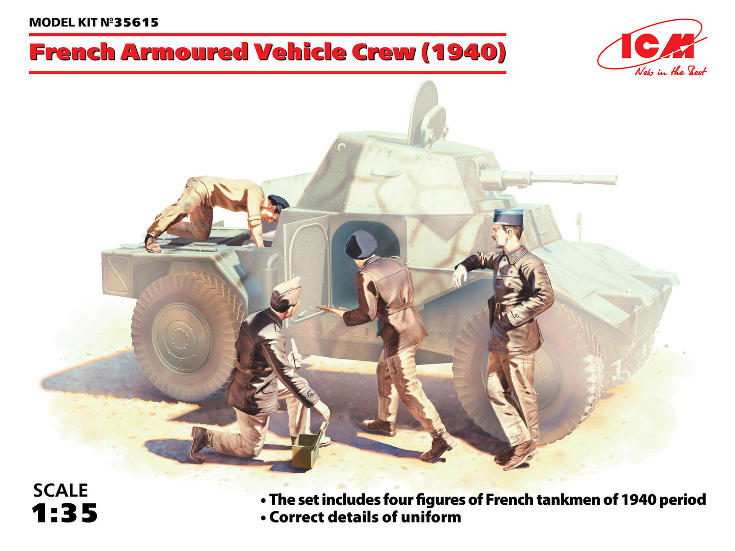 ICM 1:35 French Armoured Vehicle Crew (1940)
