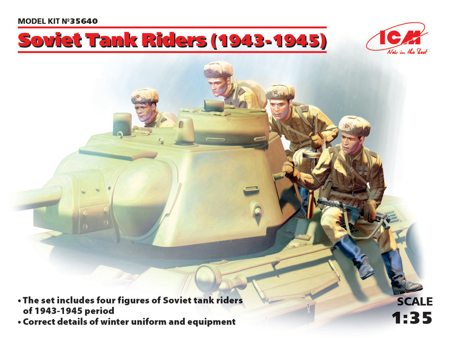 ICM 1:35 Soviet Tank Riders (1943-1945)