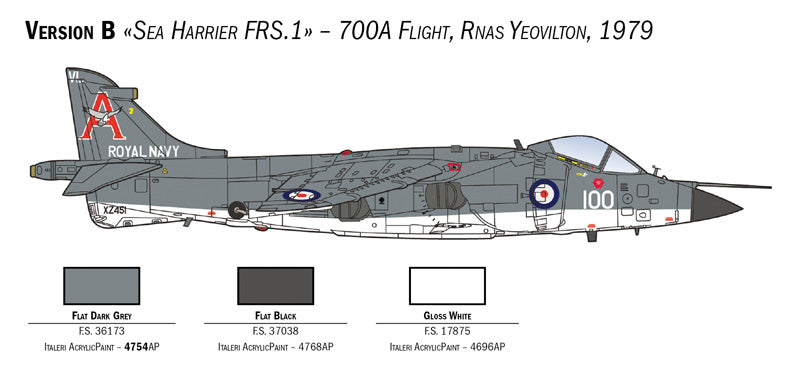 Italeri 1:72 FRS.1 Sea Harrier Model Kit
