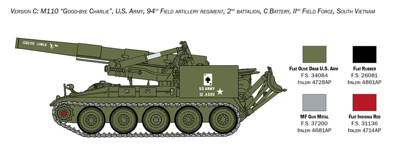 Italeri 1:35 M110 Self Propelled Howitzer