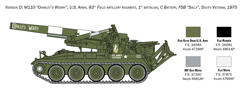 Italeri 1:35 M110 Self Propelled Howitzer