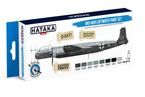 Hataka (blue line) Mid-War Luftwaffe Paint Set