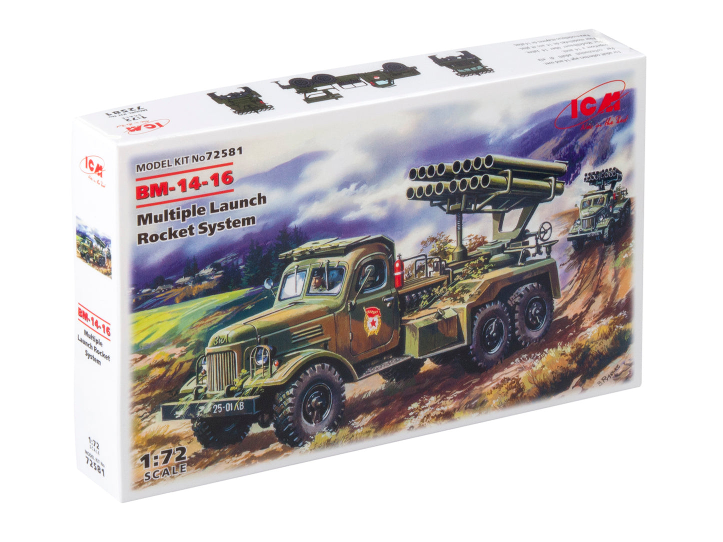 ICM 1:72 BM-14-16 Multiple Launch Rocket System