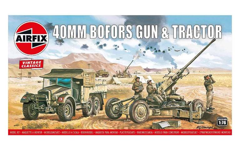 Airfix 1:76 Bofors 40MM Gun & Tractor