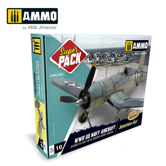 Ammo WWII US Navy Aircraft Super Pack Paint Solution Set