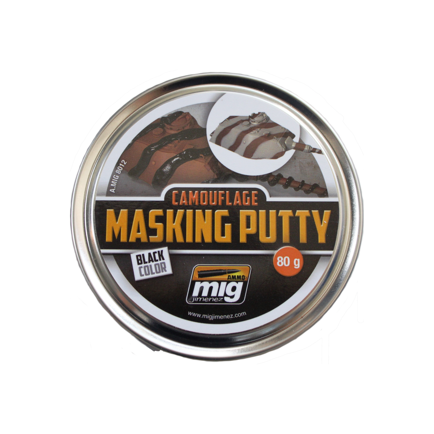 MIG Camouflage Masking Putty 80 grams black modelling accessory