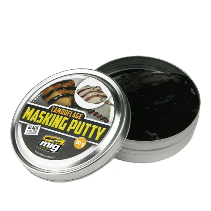 MIG Camouflage Masking Putty 80 grams black modelling accessory