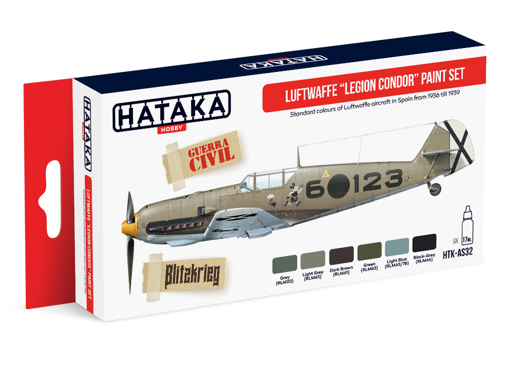 Hataka Red Line Luftwaffe 'Legion Condor' Paint Set