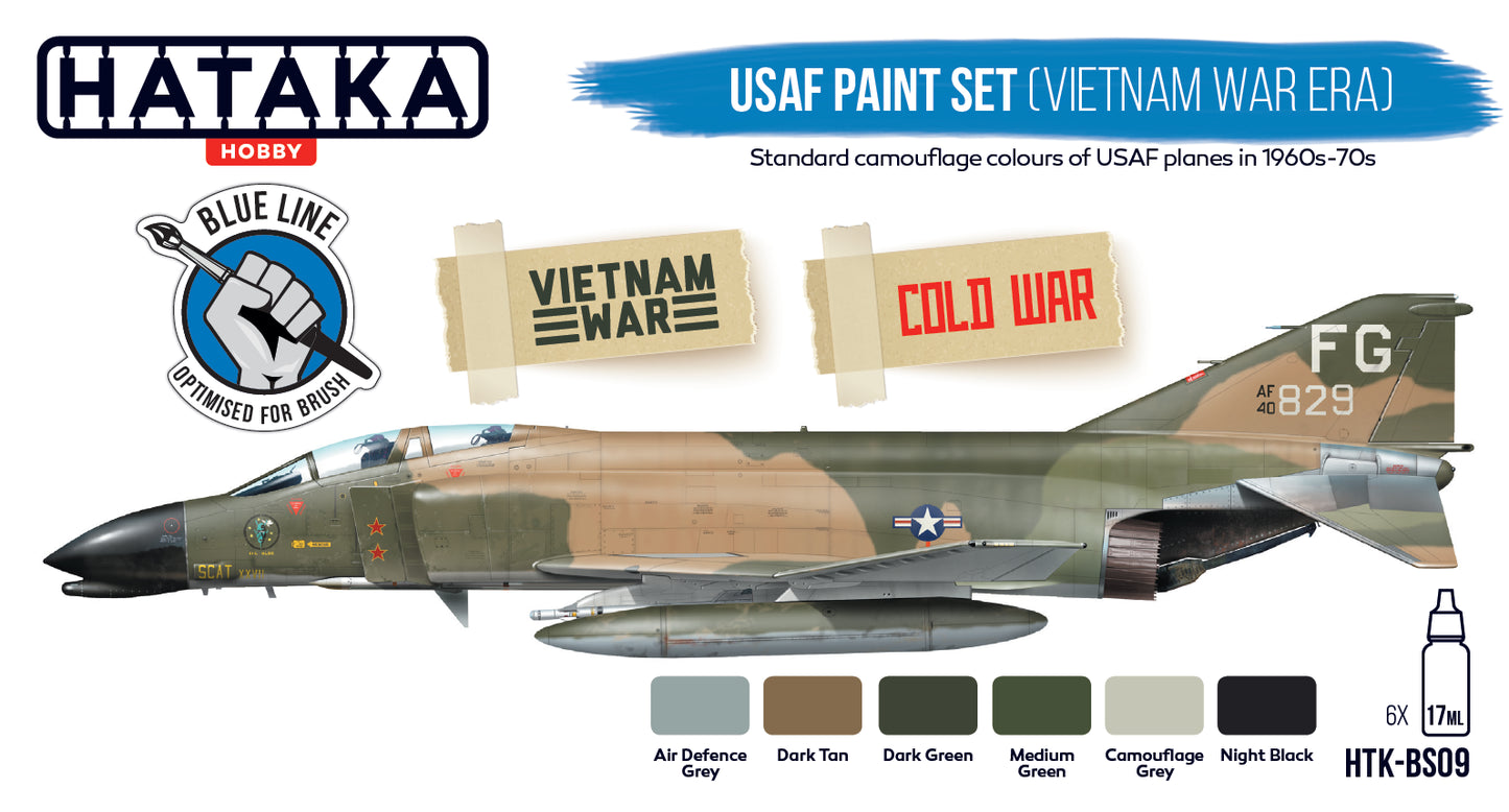 Hataka (blue line) USAF paint set (Vietnam War Era)