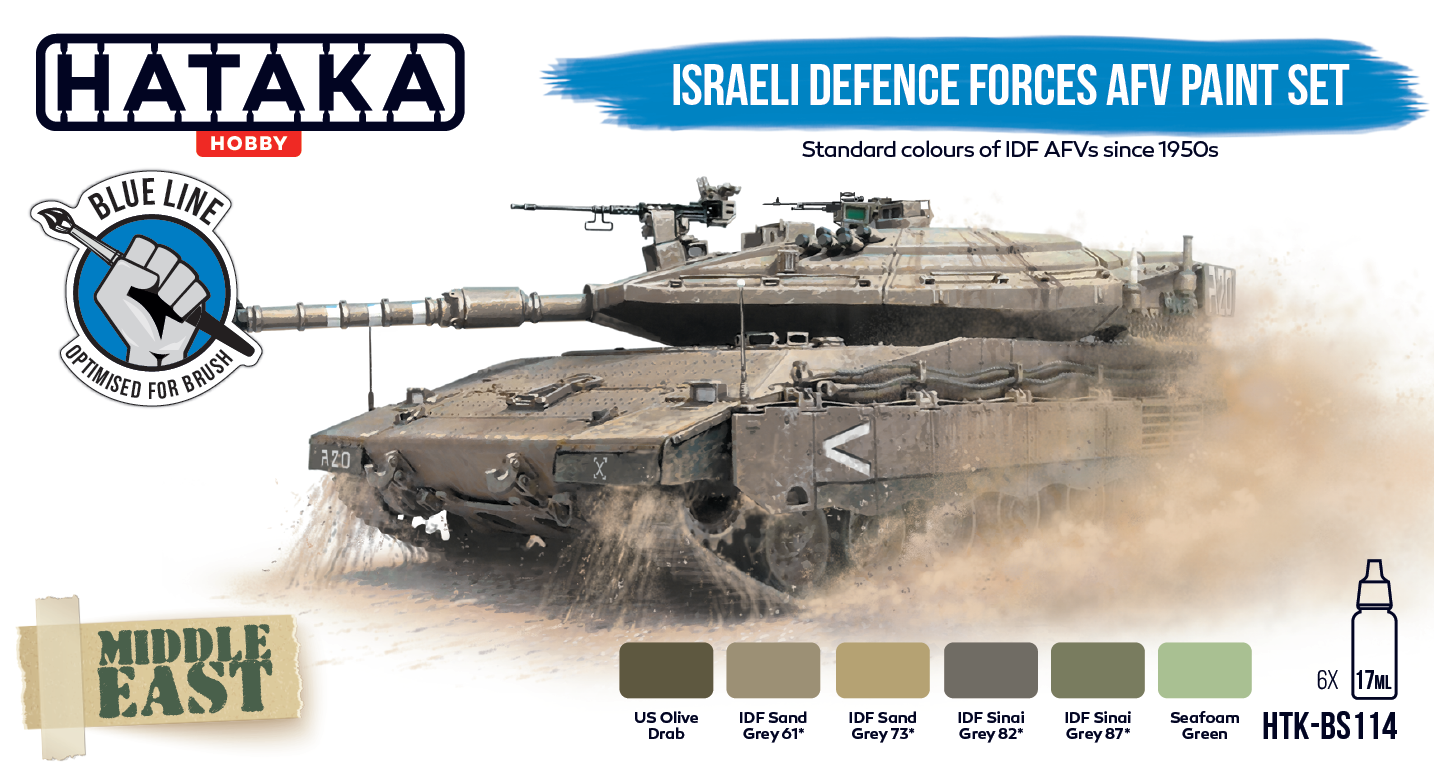 Hataka (blue line) Israeli Defence Forces AFV Paint Set