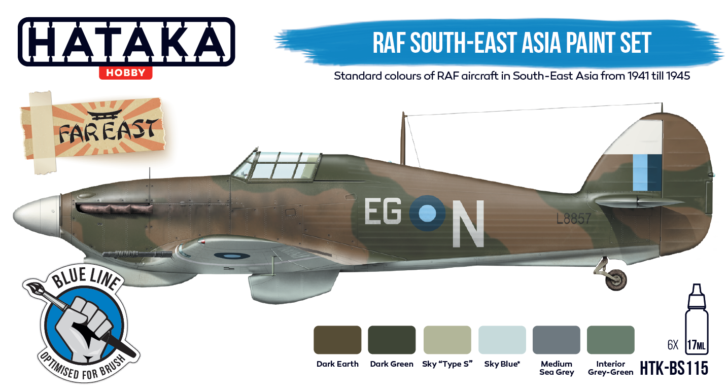 Hataka (blue line) RAF South-East Asia Paint Set