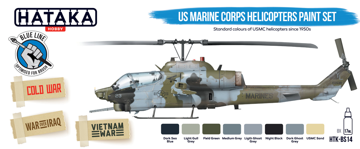 Hataka (blue line) US Marine Corps Helicopters Paint Set