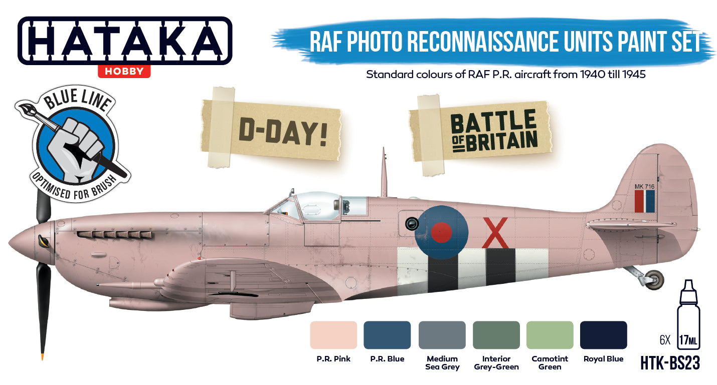 Hataka (blue line) RAF Photo Reconaissance Units Paint Set
