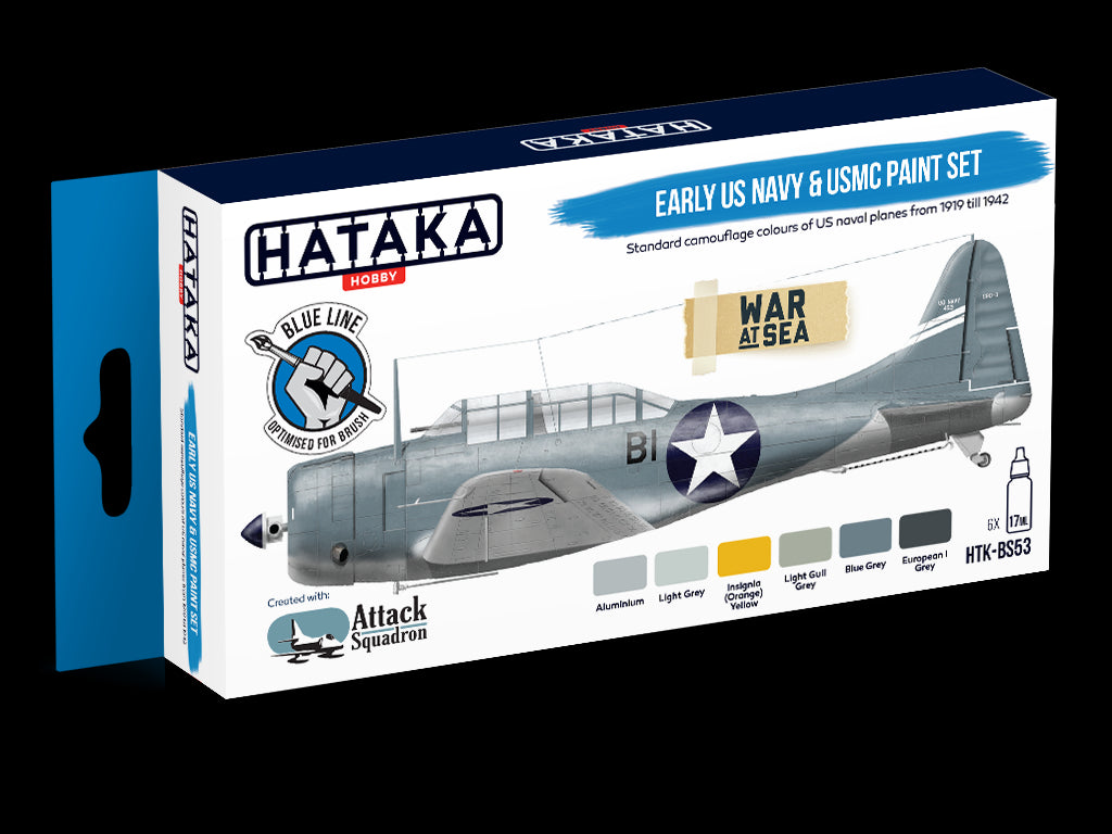 Hataka (blue line) Early US Navy & USMC Paint Set