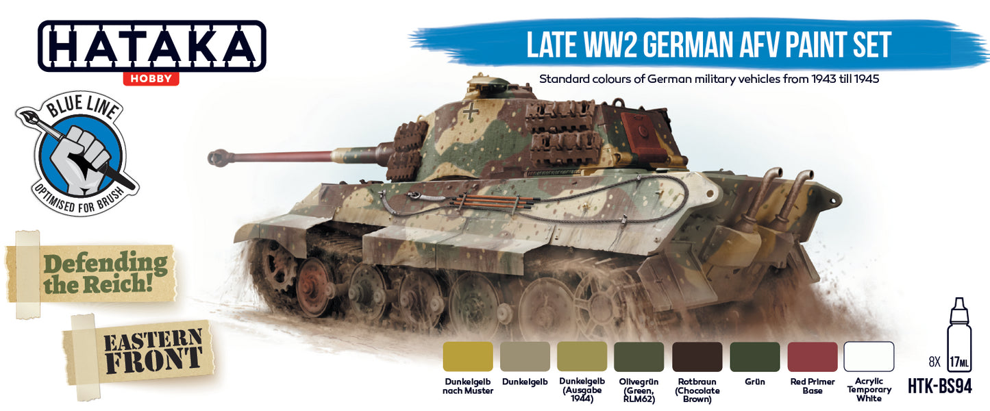 Hataka (blue line) Late WW2 German AFV Paint Set