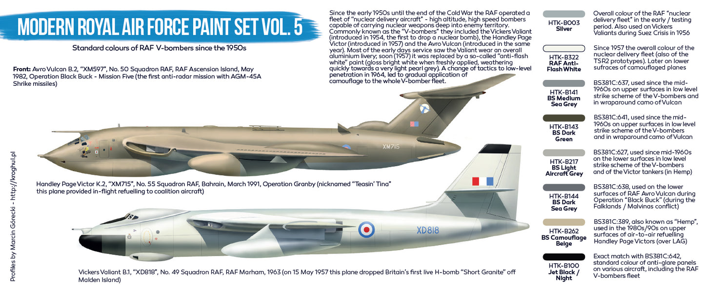 Hataka (blue line) Modern RAF paint set Vol.5