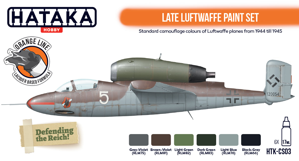 Hataka (orange line) Late Luftwaffe Paint Set