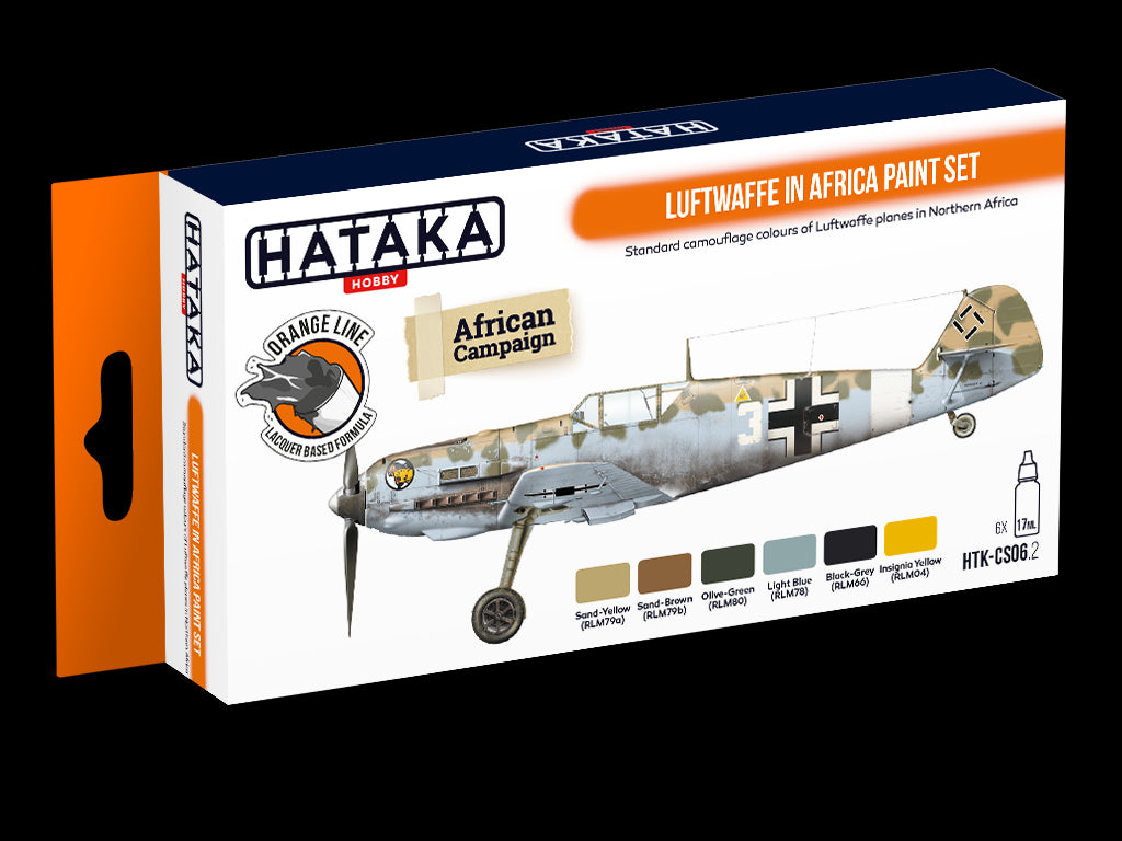 Hataka (orange line) Luftwaffe in Africa Paint Set